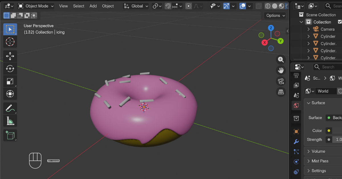 Blender 5 Tutorial for Beginners: Make a Realistic Donut in 5 Minutes